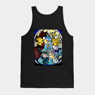 Sea fairy and moonlight - stained glass cookie run mural Tank Top